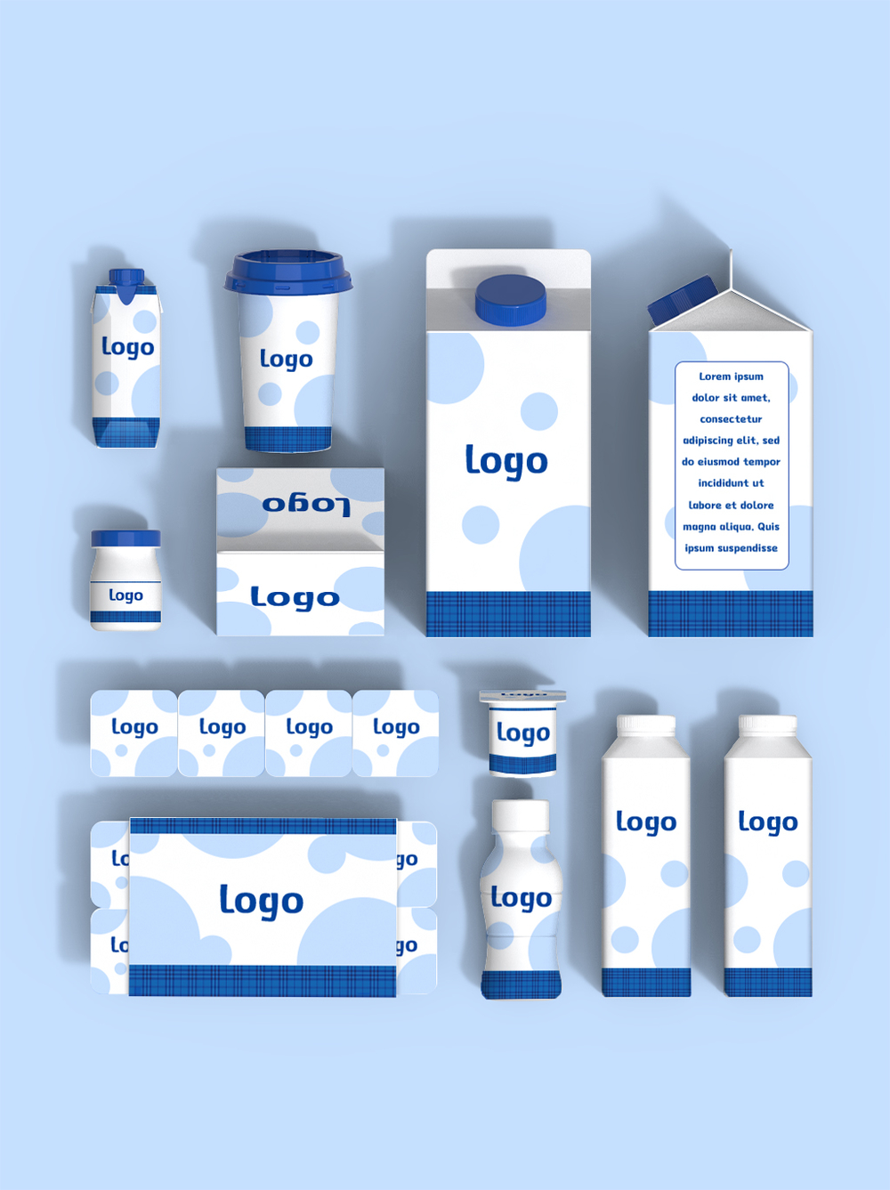 奶制品包裝VI樣機 設(shè)計與制品創(chuàng)新的藝術(shù)融合
